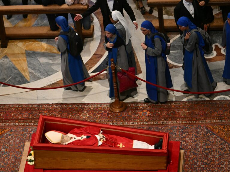 Thousands more queue to see Pope Francis on second day of lying in state | Religion News